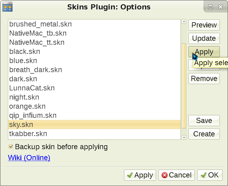 Applying a Psi skin